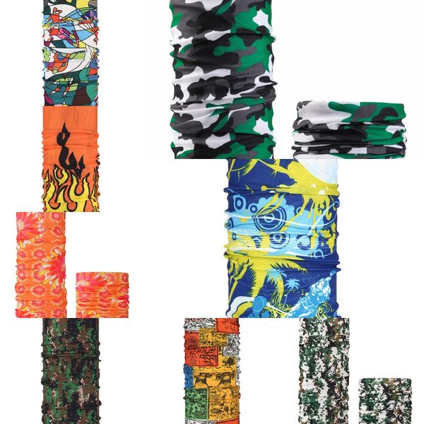 

wbg8e american flag sports magic cycling headband outdoor neck head scarf bike riding face mask warmer scarf kerchiefshipping, Black