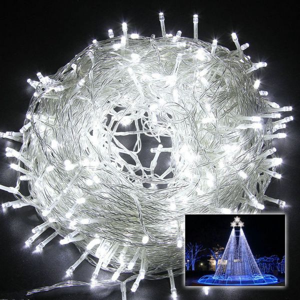 

400leds 50m 164ft wedding party christmas fairy string light xmas garden garland party tree decor 220v-white