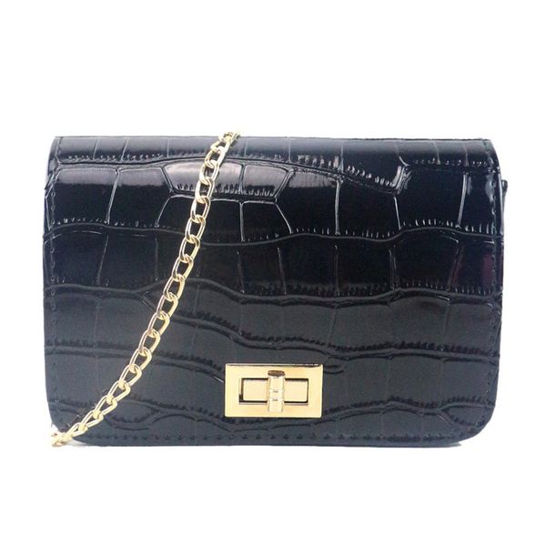 

2018 pu leather women messenger bag plaid ladies crossbody bag chain trendy candy color small flap shopping handbag gift
