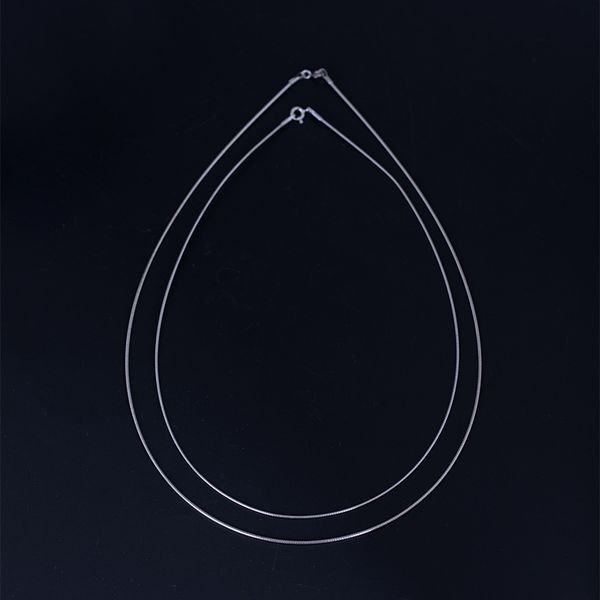 

s925 silver голые chain простые torques