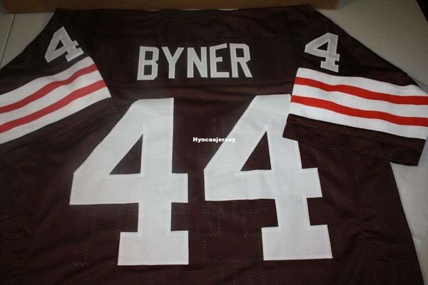 

retro earnest byner #44 custom mitchell & ness jersey stitching men's football jerseys college ncaa, Black;red