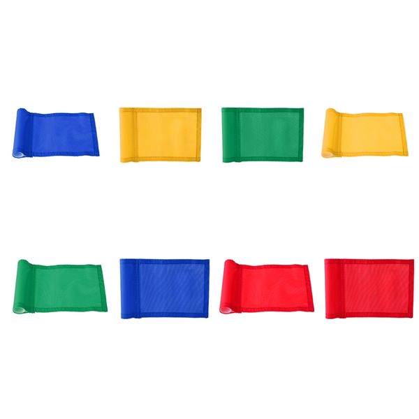 

8x portable 7"x5" nylon training golf putting practice practicing green flag