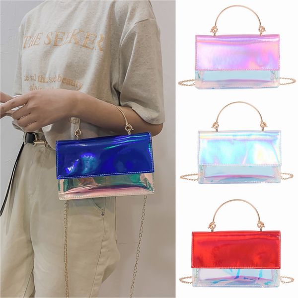 

new women shoulder bag fashion simple small square bag chain sling borse da donna schoudertas dames