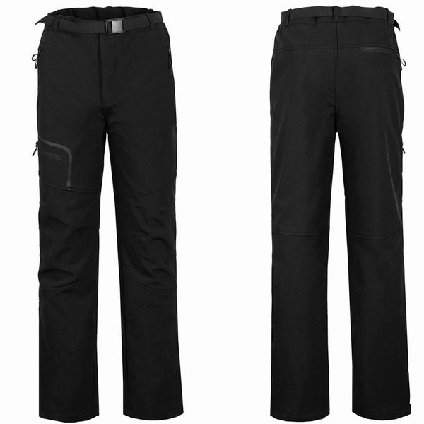 

windproof trekking hiking pants softshell winter ski pant outdoor camping pant sport trousers for fishing mountain climbing, Black;green