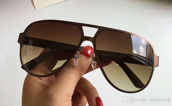 

grey eyewear pilot 2252 metal black new mens lens pilot sun glasses box glasses driving sunglasses with sun matte avggc, Slivery;brown