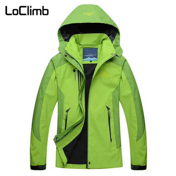 

loclimb female outdoor sport windbreaker 2018 sping waterproof camping hiking jacket women climbing trekking cycling coat,aw119, Blue;black