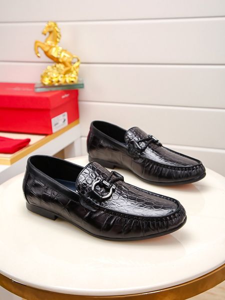 

high-end luxury triple fashiondesigner men's brand formal dress party casual shoes platform business office shoes wedding men's sh, Black