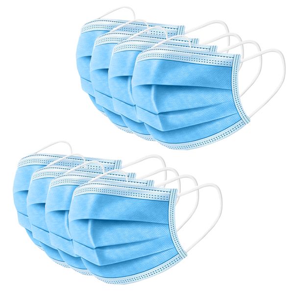 

3ply одноразовые маски для лица антипылевая дышащая одноразовая ушная раковина рот защитный пылезащитный pm2 маска для лица синий