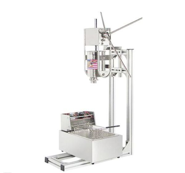 

spanish churro maker commercial 3l churros maker machine with 6l electric liters deep fryer