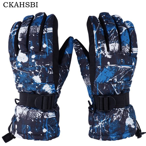 

ckahsbi skiing gloves men's ski gloves motorcycle riding winter women mittens snow windproof waterproof snowboard g052