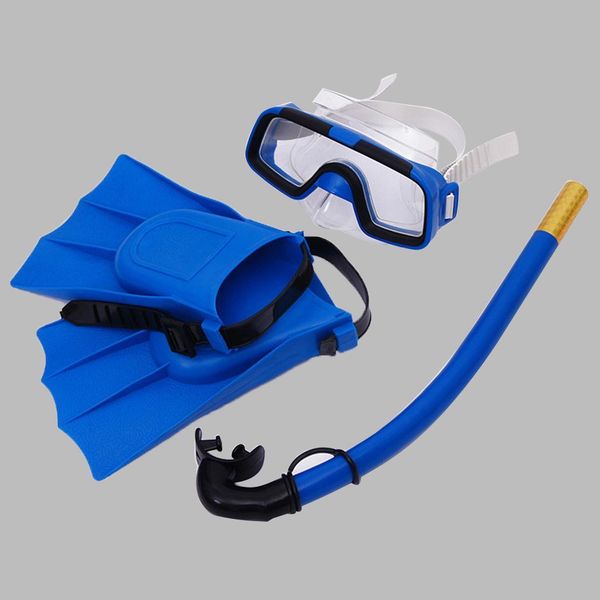 

diving swimming goggles snorkel masks breathing tube snorkeling flippers yellow, green, orange, blue set