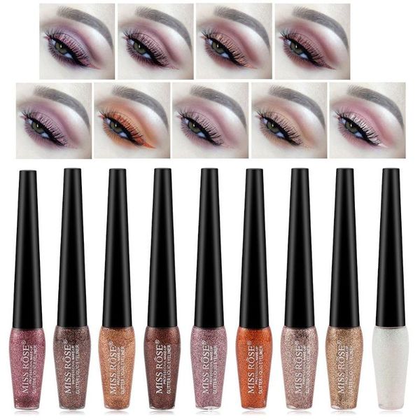 

glitter metallic liquid eyeshadow waterproof eye shadow pen long lasting metallic liner party eye cosmetic makeup 9 color new