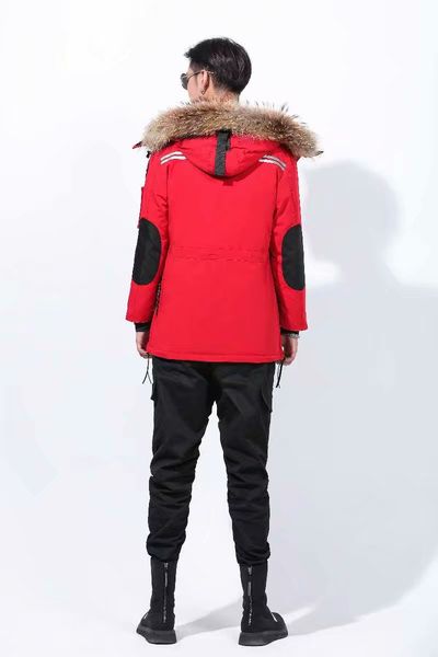 

2020 canada special tide brand down jacket men's long hooded slim slim thick sports casual down jacket fast delivery, Black