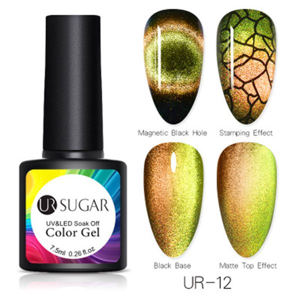 

9d cat eye uv gel nail polish soak off shiny magnetic gel varnish manicure supplies ldo99, Red;pink