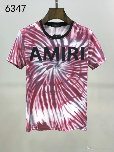 

amiri t-shirt mens designer t shirts short sleeve 155 womens brand tshirt tee fashion printed cotton 2020 summer new arrival, White;black