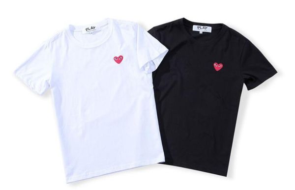 

Мода мужская футболка новый дизайнер футболка европейский американский популярный маленький красное сердце печать футболки мужчины женщины пары роскошные футболки S-XXL