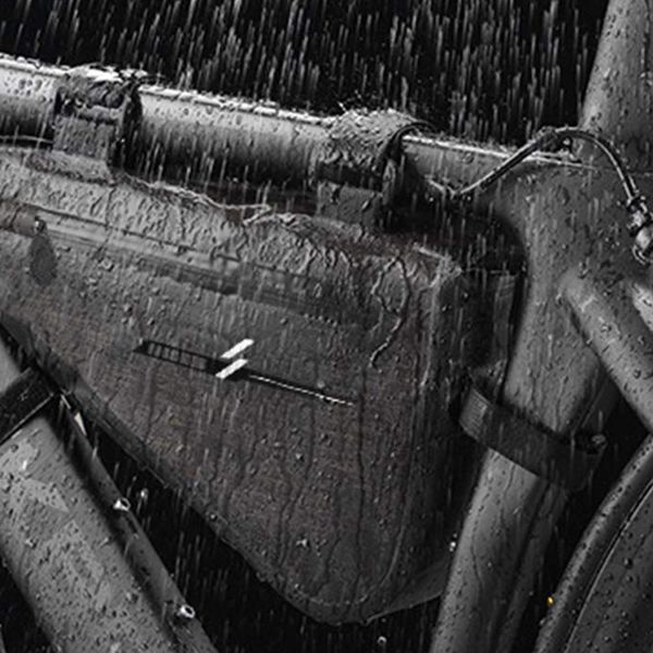 

frame bag triple-cornered large capacity waterproof bag for bike tube quick release bag panniers bags