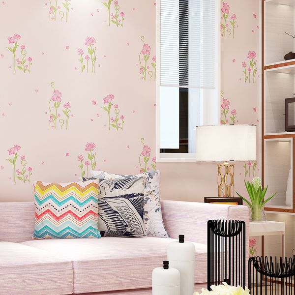 

wallpaper wallpapers home decor modern 3d small floral wall paper roll for bedroom wedding room walls korean paper contact