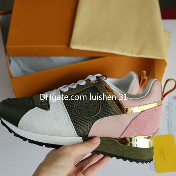 

2018 new luxury leather casual shoes women designer sneakers mens shoes genuine leather fashion mixed color original box v014, Black
