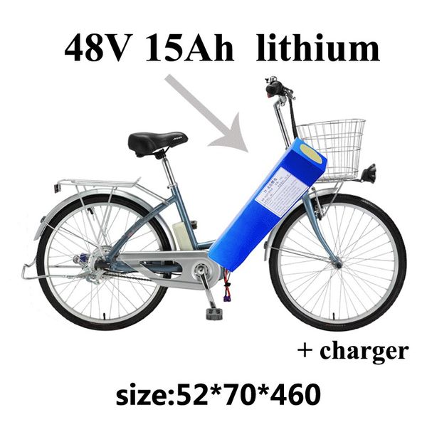 

lithium battery 48v 15ah bateria 48v lithium ion battery with bms for electric bicycle 750w electric vehicle folding + charger