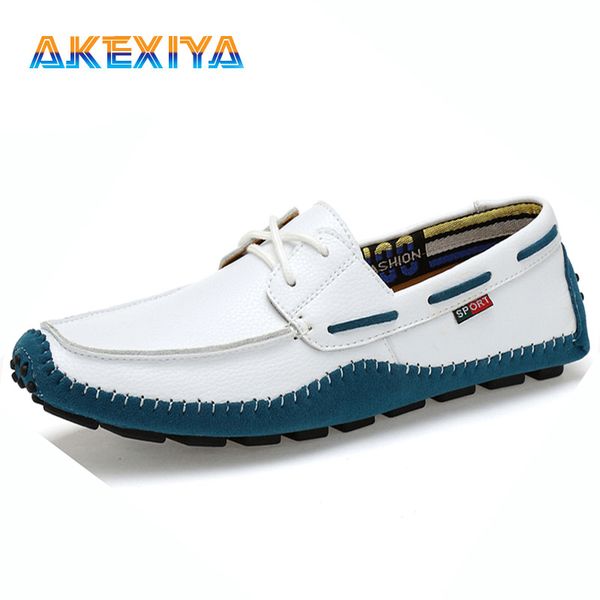 

brand men casual shoes loafers shoes big size genuine leather men soft moccasins designer flats comfy driving, Black