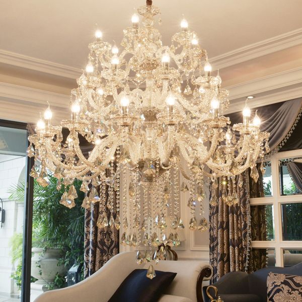 

2019 luxury cognate cry tal chandelier for living room lu tre ala de jantar cri tal modern chandelier light fixture wedding decoration