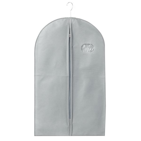 

2pcs висячего тип одежда сумка костюм хранение крышка платье одежда пальто пыли protector черный + серая другая бытовая очистка инструментов