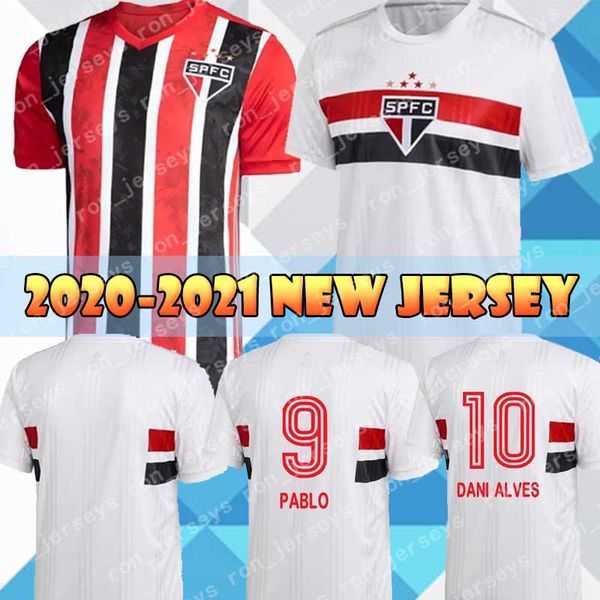 

20 21 sao paulo fc b. alves soccer jersey hernanes pablo reinaldo pato 10 dani alves 20 21 home away jerseys football shirts, Black;yellow