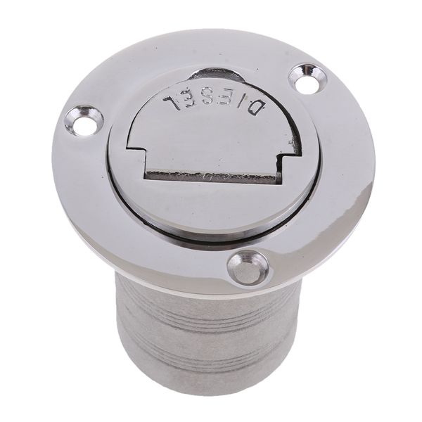 

boat deck fill / filler keyless cap - 50mm diesel - 316 stainless steel