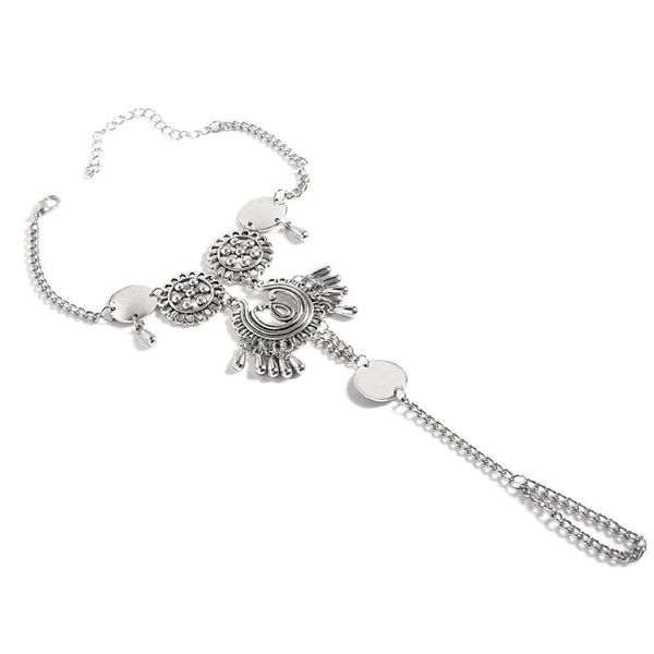

women retro barefoot sandal beach anklet foot chain jewelry ankle bracelet 2019 new arrival, Red;blue
