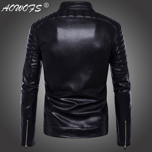 

code] european export locomotive leather coat high-end carrie motorcycle leather jacket men's coat black and white with pattern