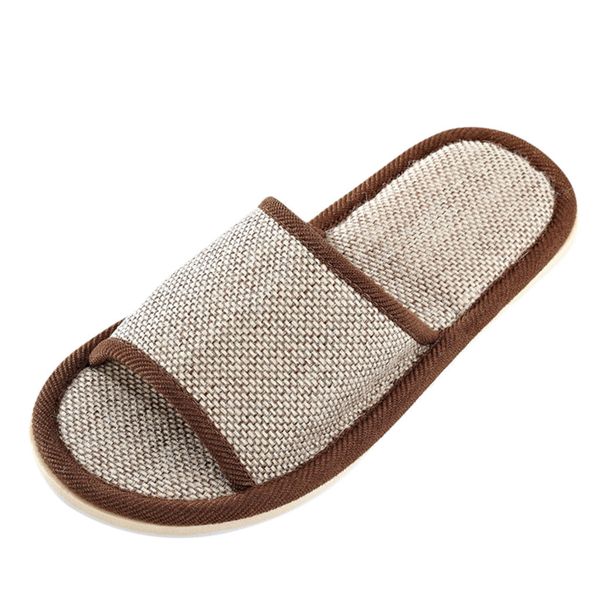 

women's men's couples fashion casual slippers indoor floor flat shoes size 37-45 cotton open toe flats winter home zapatillas, Black