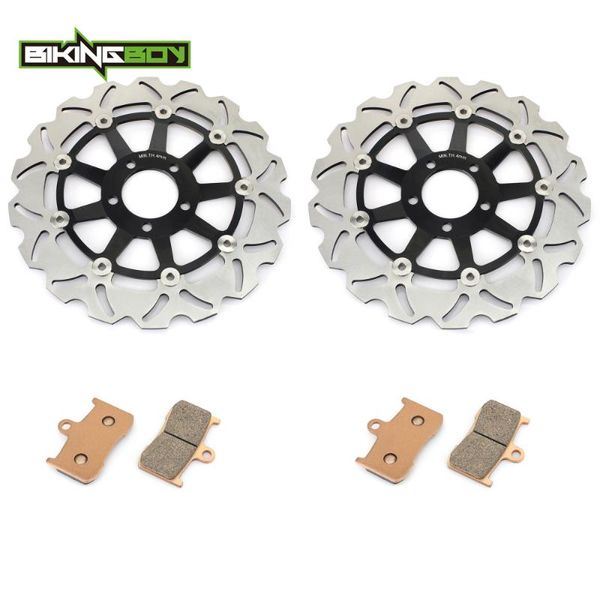 

bikingboy front brake discs disks rotors pads for z 1000 2003 2004 2005 2006 z1000 03 04 05 06 zr1000 2003-2006