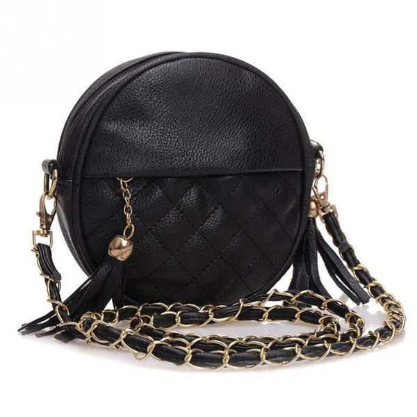 

fashion women bag tassel zipper round crossbody bag messenger bags ladies cute roll shoulder bag 8 colors to choose