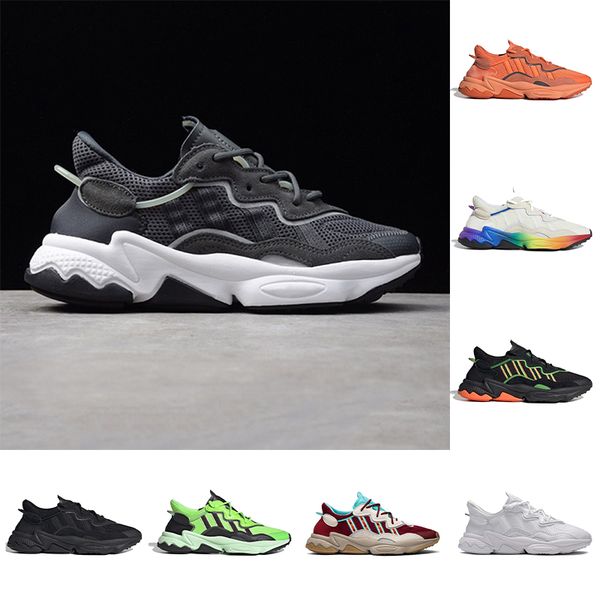 

2020 new arriav classic luxury outdoor shoes pride xeno ozweego black white bold orange pride neon green halloween tones for woman man