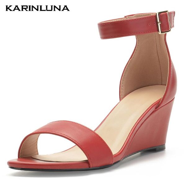 

karin new arrivals leisure high heels woman shoes summer wedges sandals women, Black