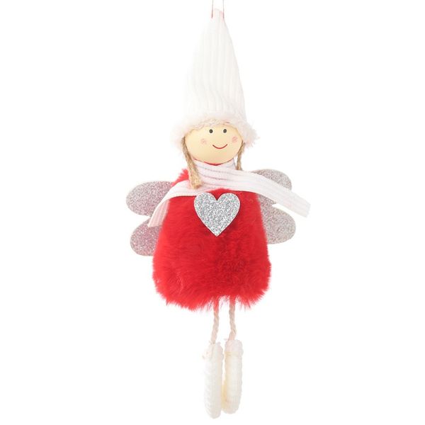 

angel doll girl ski pendant christmas tree decorations for home wooden christmas tree ornaments xmas gift for kids