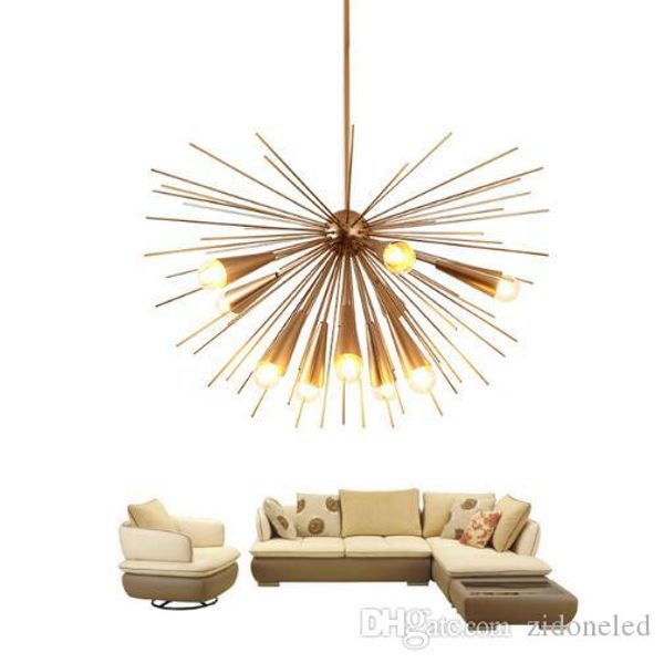 

luxury modern led chandelier lighting creative design e27 iron hanging lamp 10 heads for dining living room light fixtures