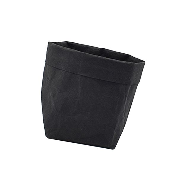 

washable kraft paper bag waterproof plant flowerpots reusable home storage decor bag pouch