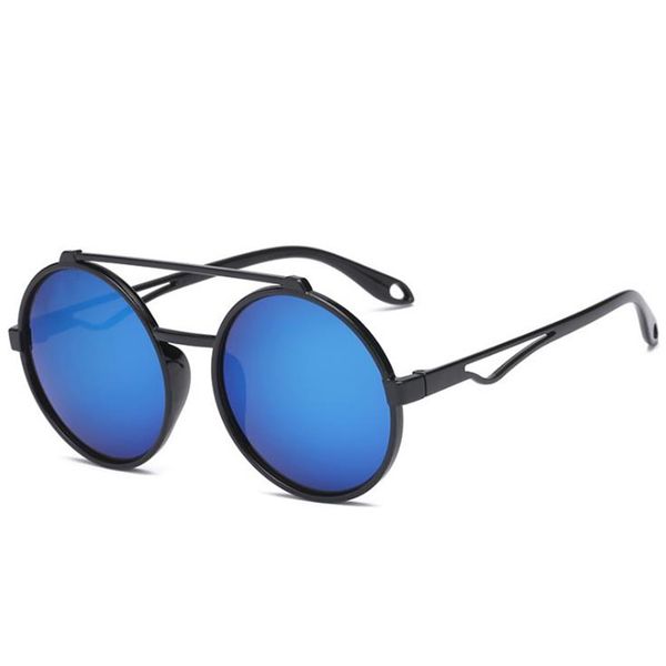 

мода женщины мужчины личность двойной луч солнцезащитные очки круглые солнцезащитные очки анти-уф-очки цветной фильм очки очки солнцезащитны, White;black