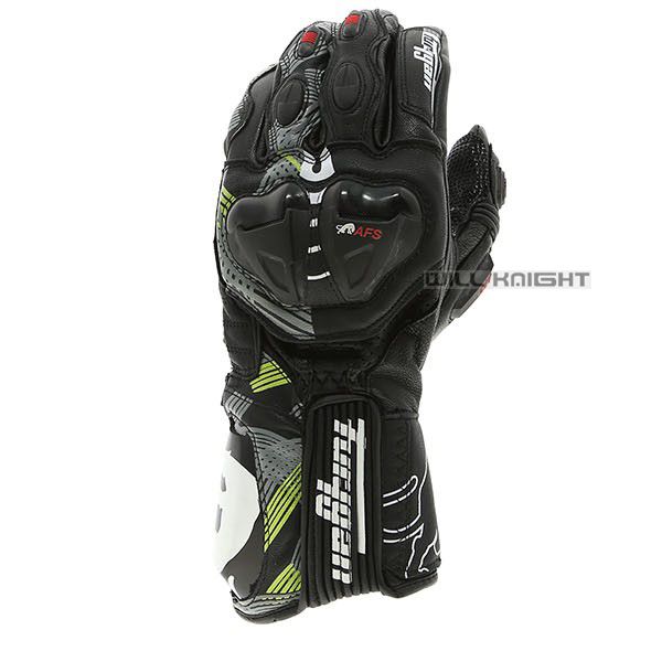 

motorcycle downhill bike riding motocross men's leather gloves, Black