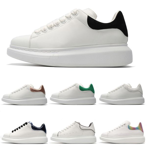

new chaussures men women casual shoes comfortable for jogging walking outdoor sports sneakers reflective triple white raibow, Black
