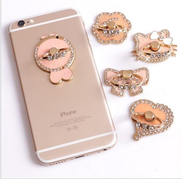 

on discout finger ring stand holder crystal bling diamond 360Â° rotation cell phone stent holder for iphone samsung pc mp3 gps mobile phone