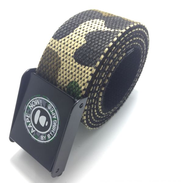 

9vex7 camouflage ape-head printed automatic buckle fashion versatile camouflage ape-head printed automatic buckle fashion versatile belt can, Black;brown