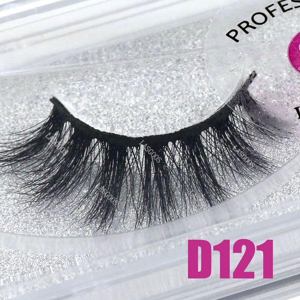 

lasgoos 1 pair boxed 100% mink 3d fluffy c curl fake lashes eye downy short 13mm false eyelashes d121