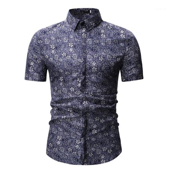 

color short sleeve casual shirts fashion turn down collar shirts mens clothes luxury print designer mens shirts natural, White;black