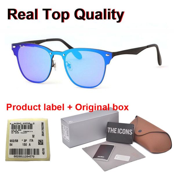 

high quailty aluminum magnesium sunglasses men women brand design mirror eyewear sport glasses with retail case and label, White;black