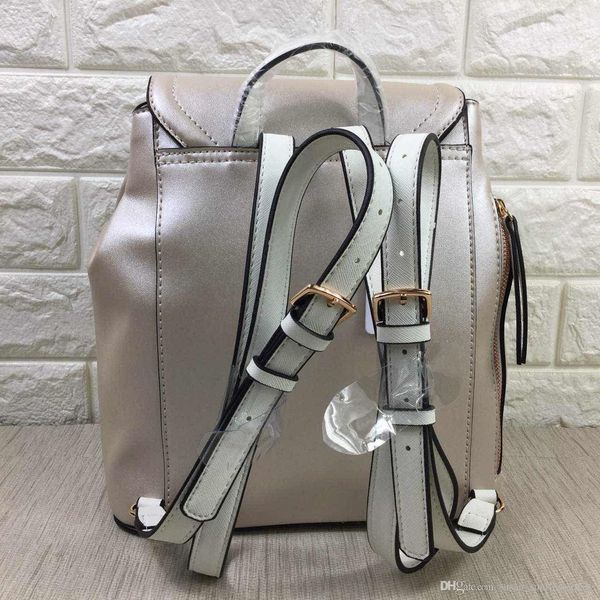 

new 2020 premium new rose gold/silver monochrome women's fashion backpack/women designer casual versatile backpack