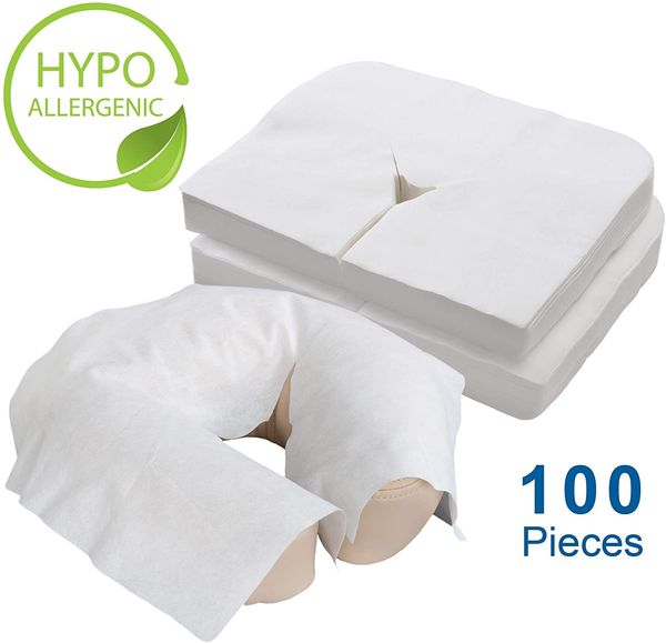 

earthlite disposable face cradle covers &ndash medical-grade ultra soft luxurious non-sticking massage face covers/headrest