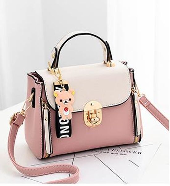 

2020 New Fashion Small Square Bag Shoulder Chain Pendant Diagonal PU Female Bag Handbag